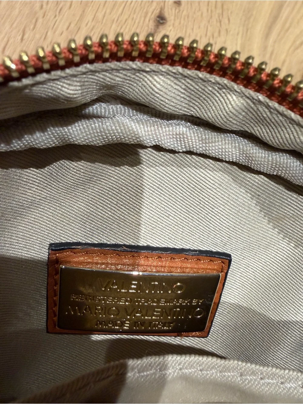 Valentino by Mario Valentino Nina Brown Cognac Leather Bag